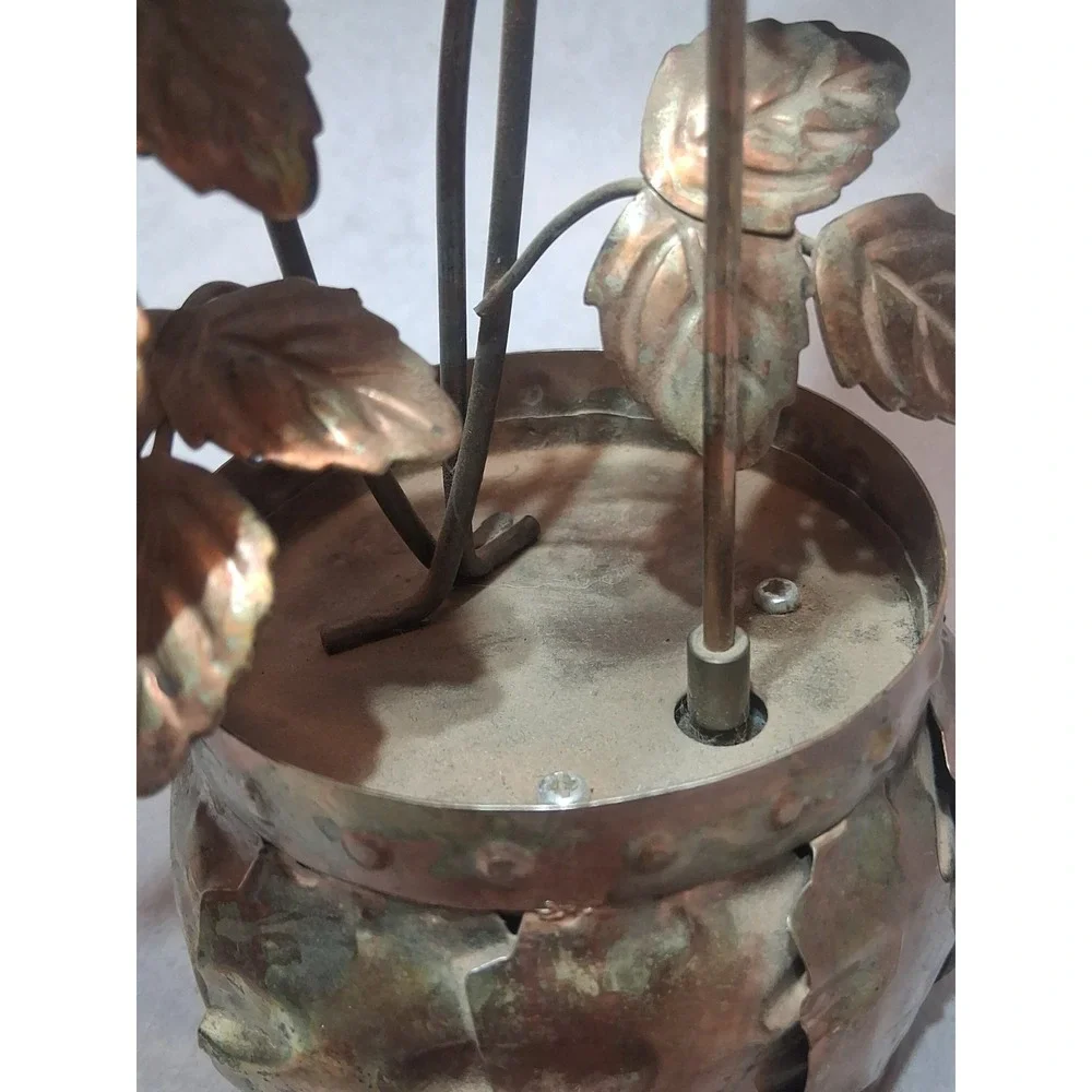 BRASS COPPER METAL MUSICAL FLOWERS 
